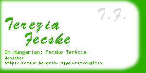 terezia fecske business card
